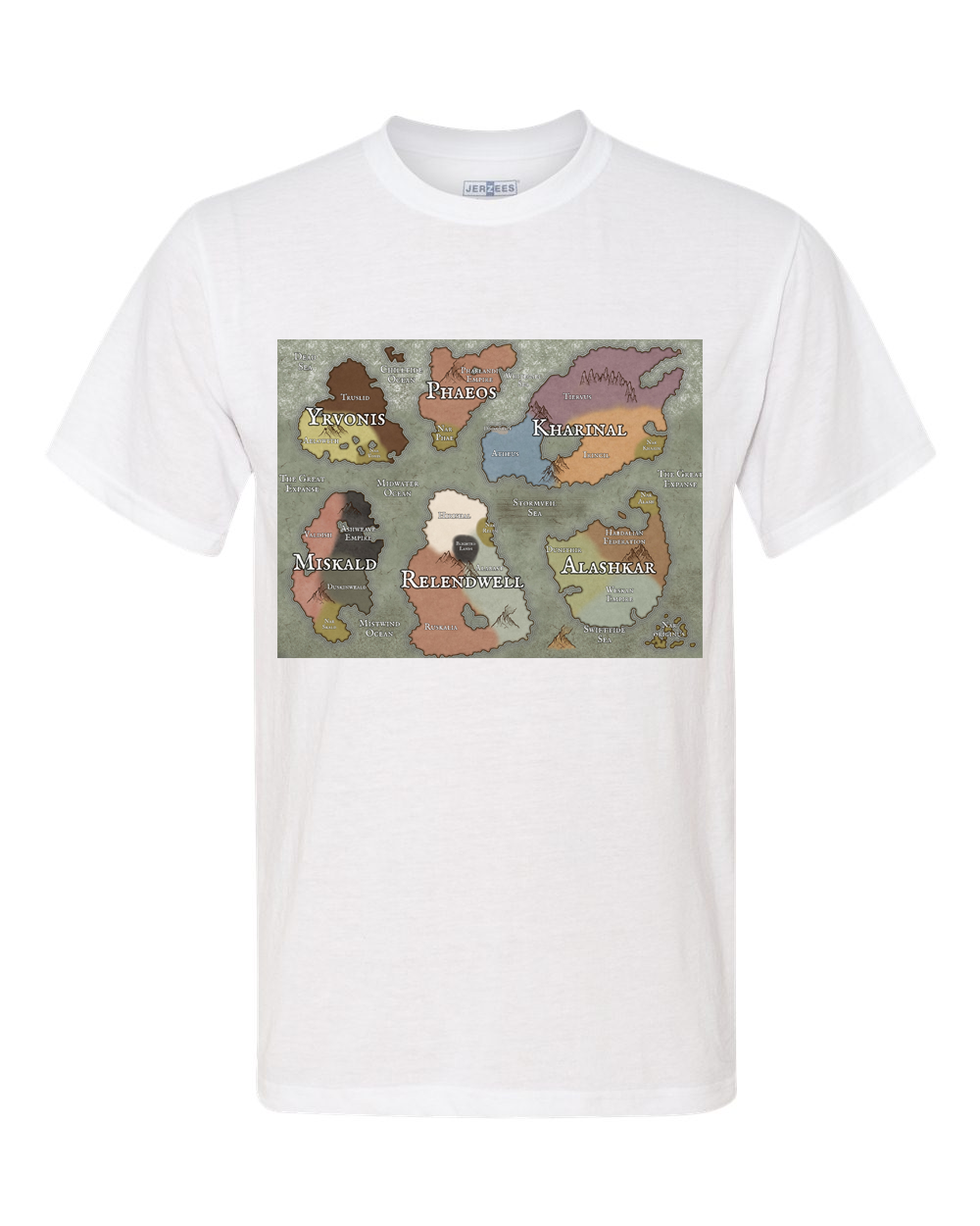 Aurorin World Map T-Shirt