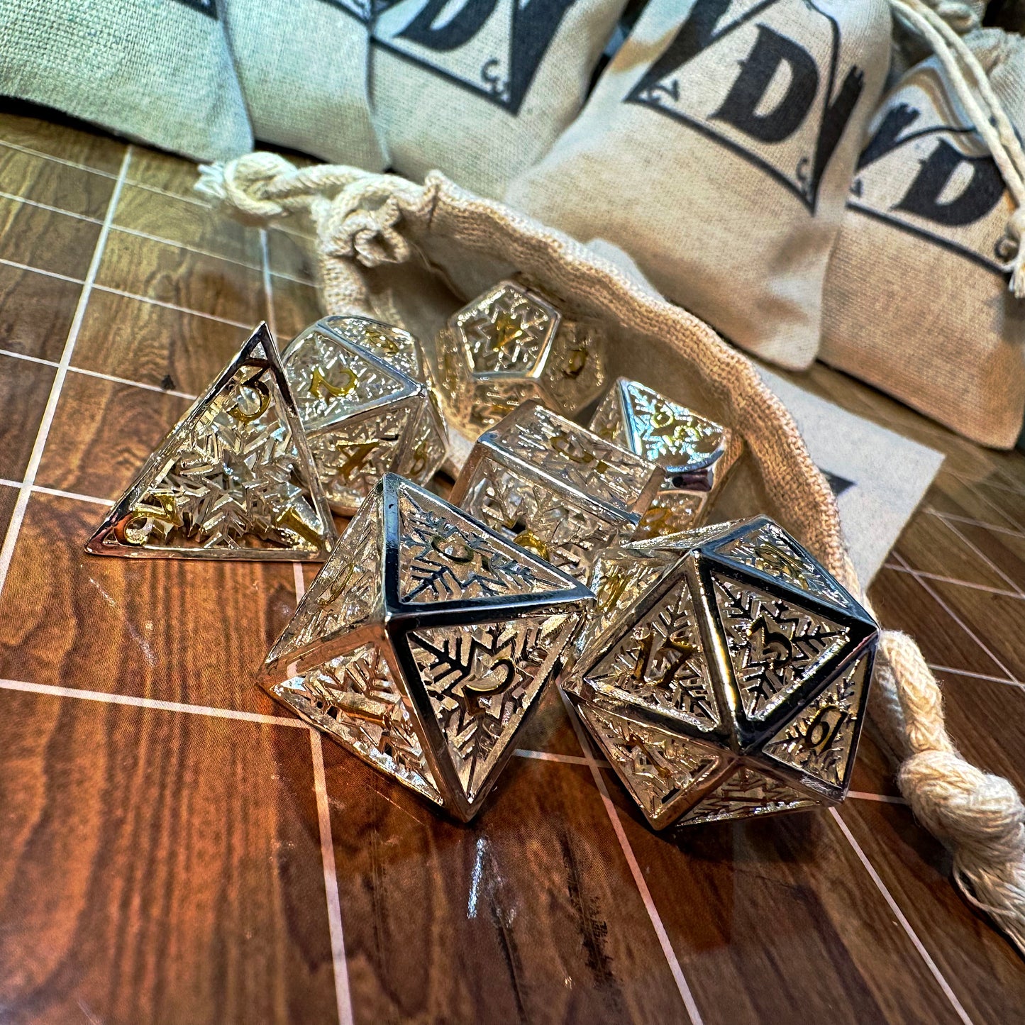 Metal Mystery Dice Bags
